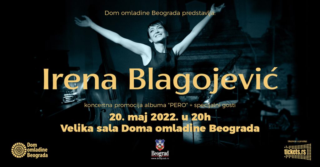 Koncert kantautorke Irene Blagojević u DOB-u