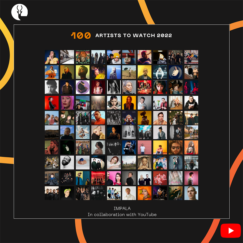 Impala pokreće novi program „100 artists to watch” u saradnji sa YouTube-om