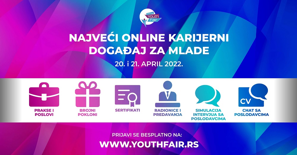 Najveći karijerni događaj za mlade u regionu održaće se 20. i 21. aprila