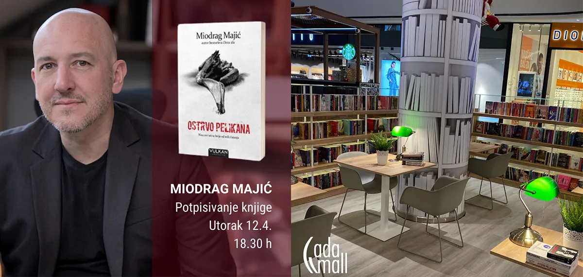 Druženje sa piscem Miodragom Majićem u Ada Mall-u