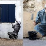 Zabavna dela ulične umetnosti koja krase fasade Pariza