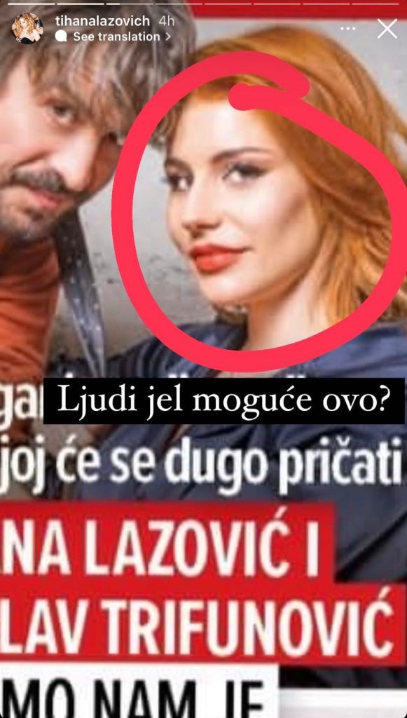 "Ljudi, je l' moguće ovo?" Tihani Lazović je na novoj naslovnici promenjen lični opis