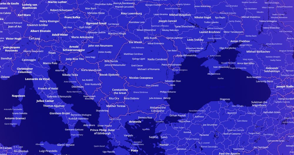 Interaktivna mapa koja pokazuje koja je poznata ličnost rođena u vašem gradu zaludela je svet: Pogledajte kako izgleda Srbija
