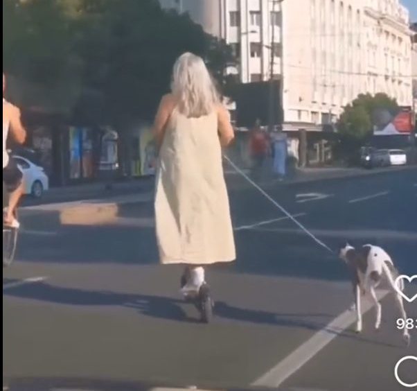 Snimak žene na trotinetu razbesneo Beograđane: “Jadan pas”