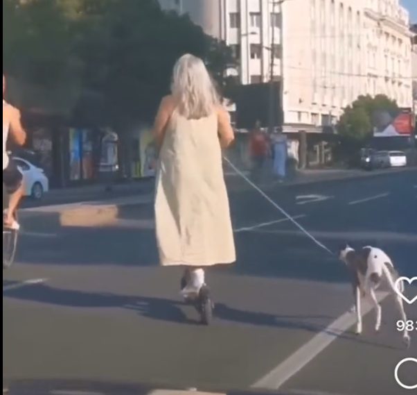 Snimak žene na trotinetu razbesneo Beograđane: "Jadan pas"