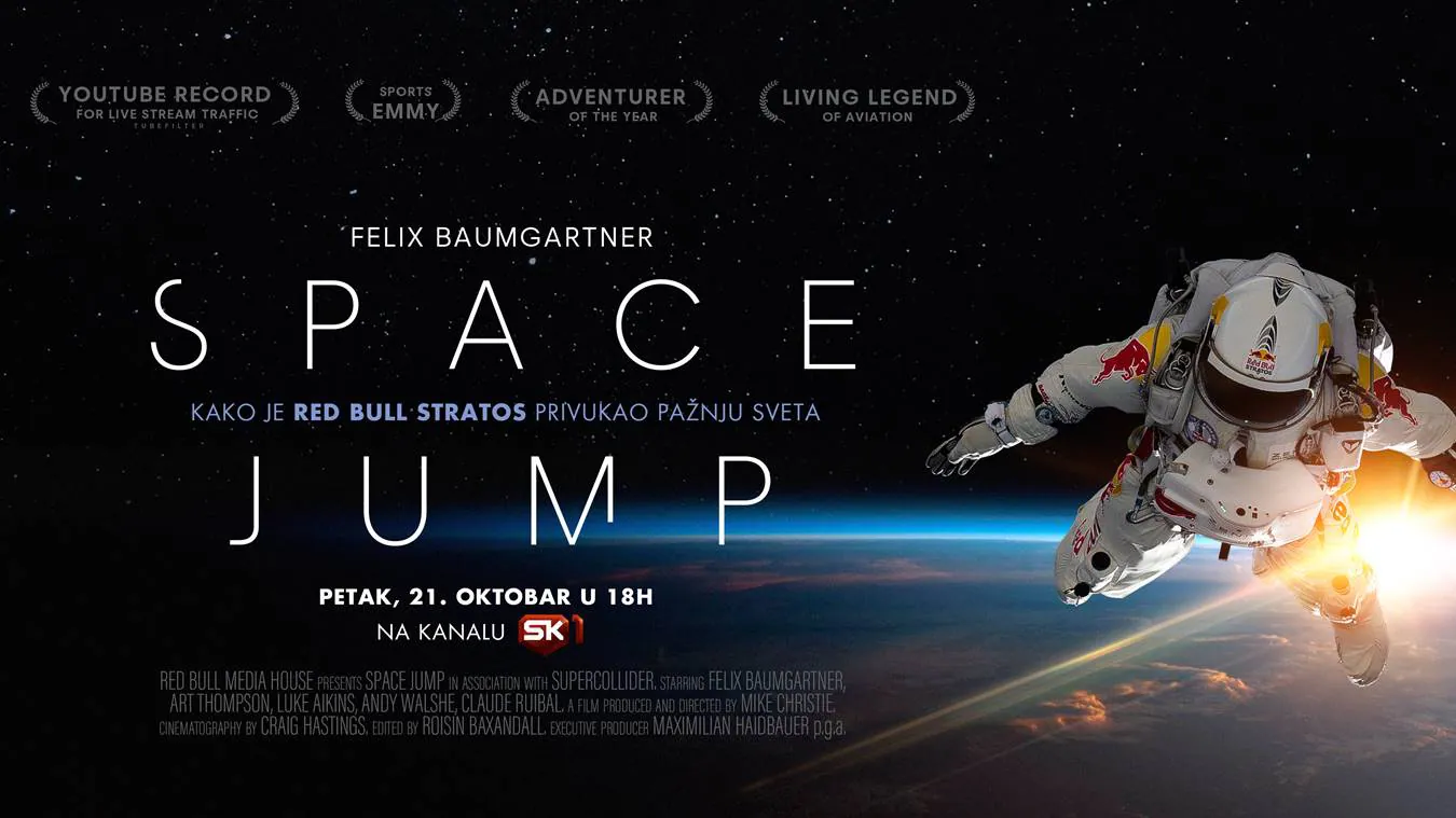 „Skok iz svemira”: Dokumentarni film o skoku Feliksa Baumgartnera na Sport klubu