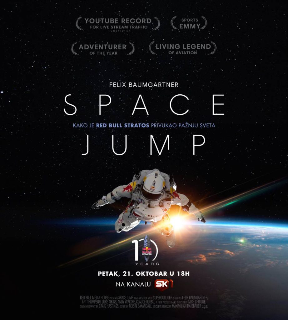 „Skok iz svemira”: Dokumentarni film o skoku Feliksa Baumgartnera na Sport klubu