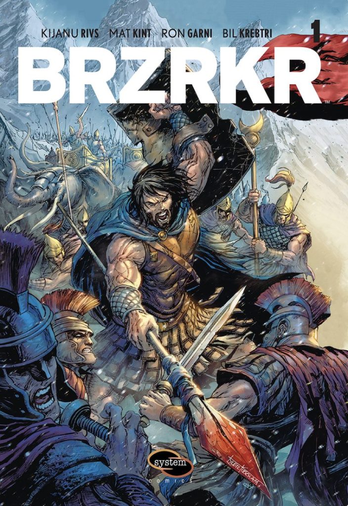 Kijanu Rivs kao kreator i koscenarista strip serijala „BRZRKR“, od sada i na srpskom jeziku