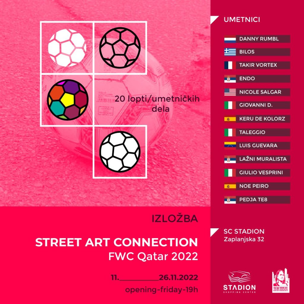 Izložba „Street art connection FWC Qatar 2022“ u SC Stadion