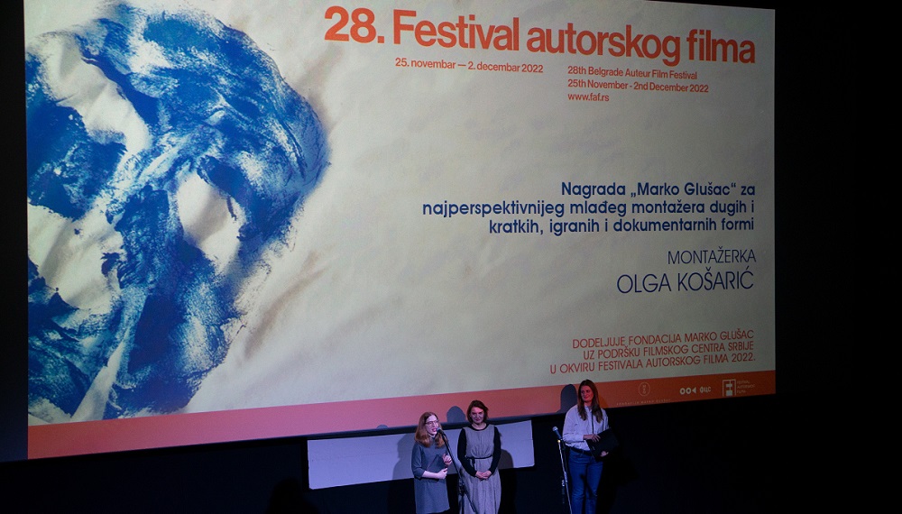 Olga Košarić dobitnica nagrade „Marko Glušac“ na 28. Festivalu autorskog filma