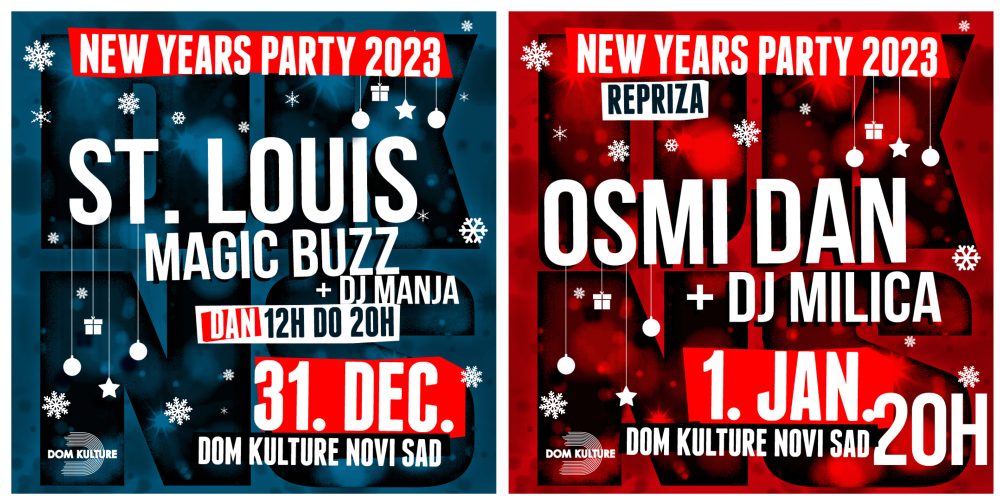 Najbolje novogodišnje žurke u Novom Sadu