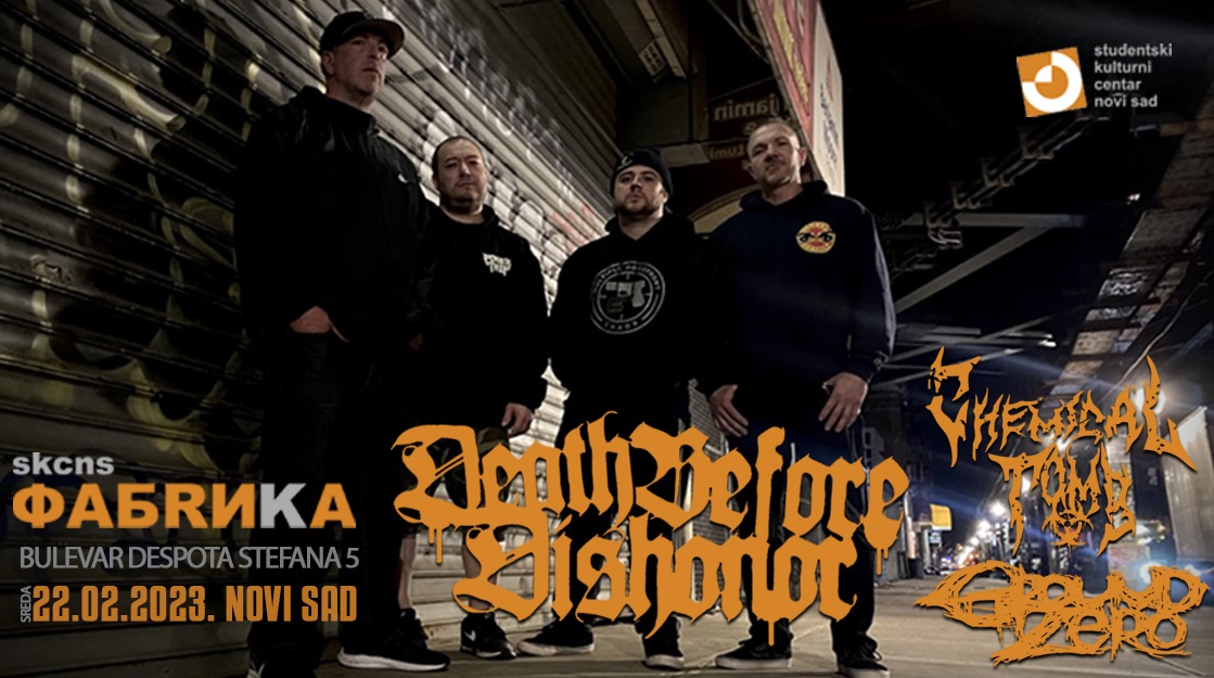 Koncert bostonskog hardcore benda Death Before Dishonor u SKCNS Fabrici