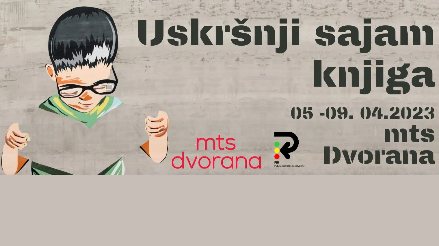 „Uskršnji sajam knjiga“ u mts Dvorani, od 5. do 9. aprila