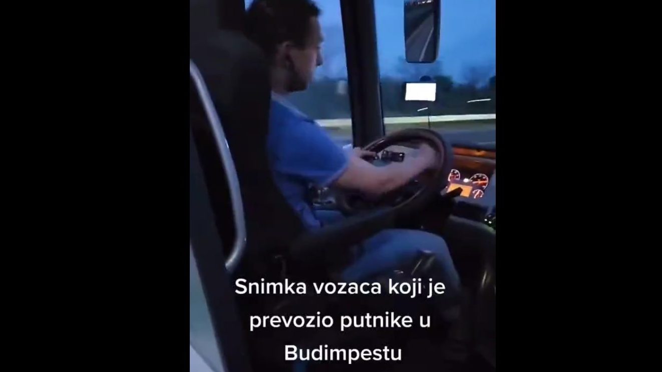 Snimak vozača koji navodno vozi putnike za Budimpeštu je dovoljan razlog da ako ne znate da vozite svuda idete peške