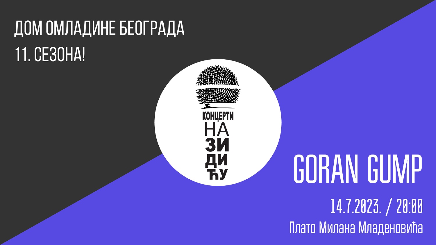 Koncert na Zidiću: Goran Gump