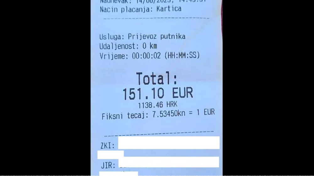Turista u Splitu dobio račun od 150 evra za vožnju taksijem od dve sekunde: "Jeftinija je avionska karta za Tokio"