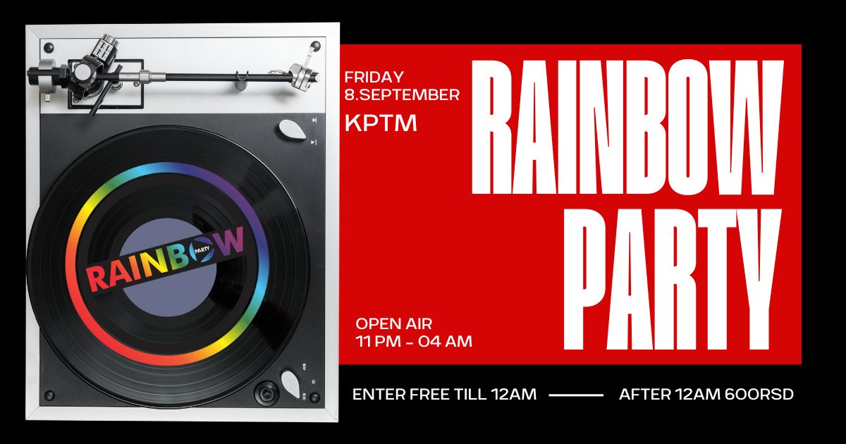 Open Air Rainbow Party // KPTM // 8. Septembar