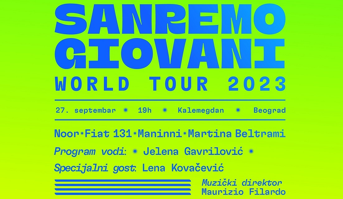 Sanremo Giovani World Tour u Beogradu 28. septembra
