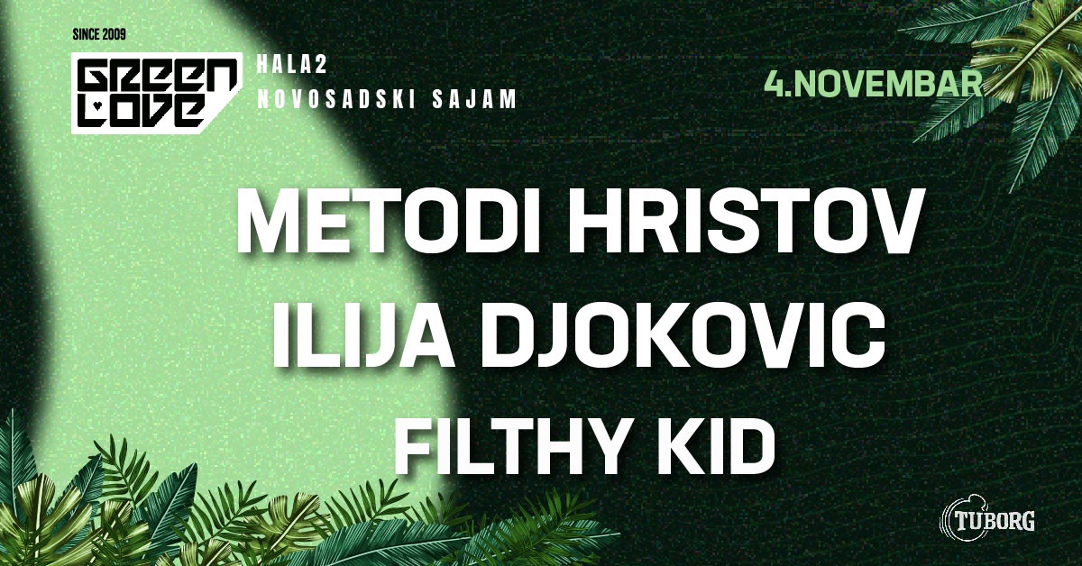 Green Love festival u novembru dovodi Hristova, Đokovića i Filthy Kid