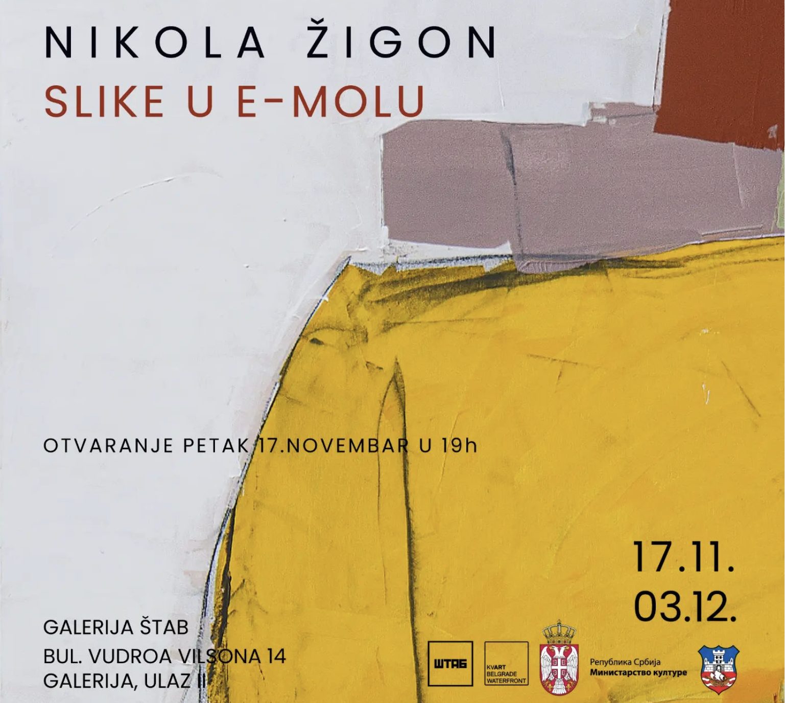 Nikola Žigon // Slike u E-Molu // Galerija Štab