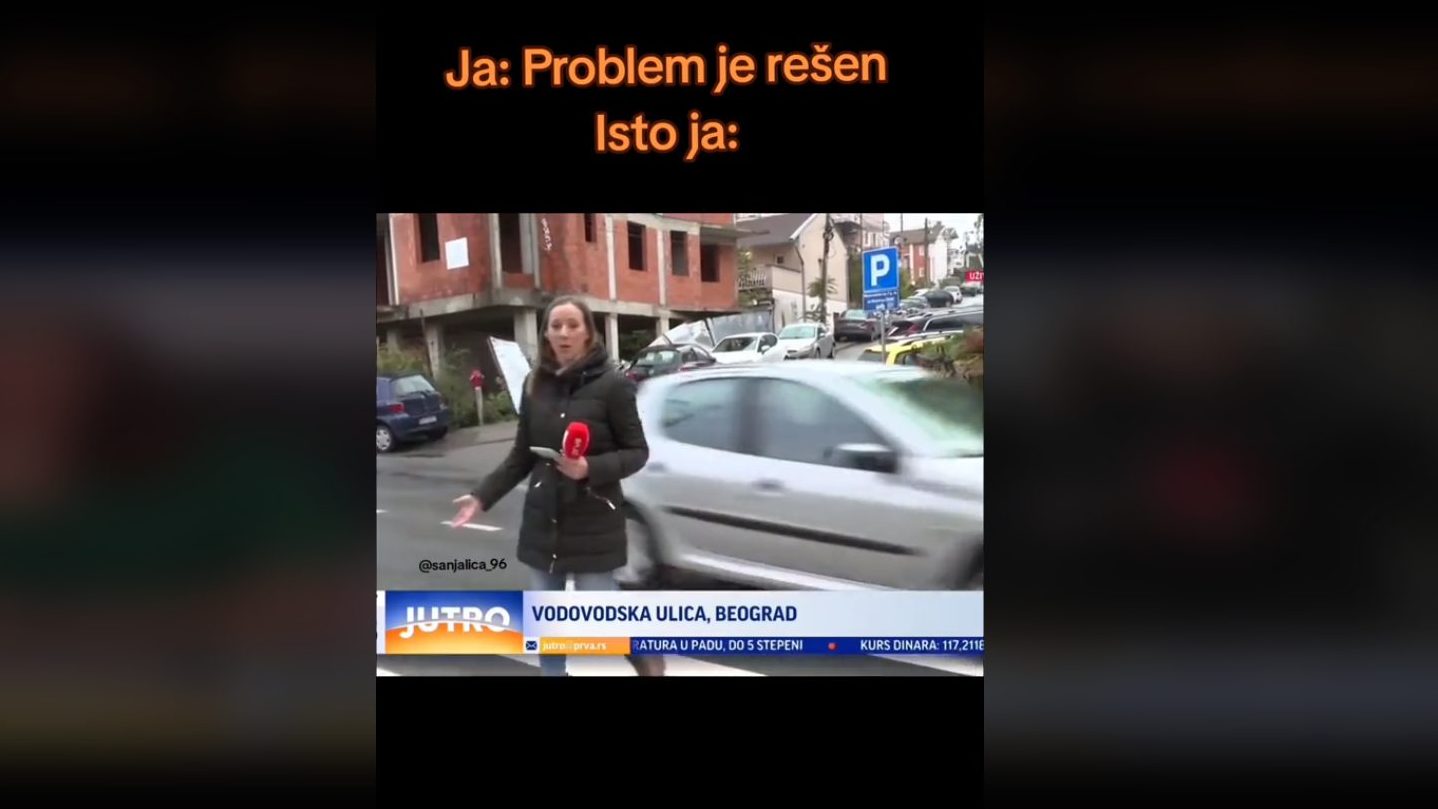 Zamalo da bude prava "udarna" vest : Obično otvaranje pešačkog prelaza u Beogradu je postala najpopularnija vest na TikToku
