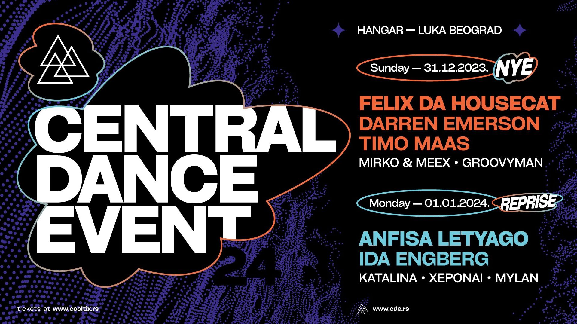 Felix da Housecat, Anfisa Letyago, Darren Emerson i Ida Engberg predvode Central Dance Event