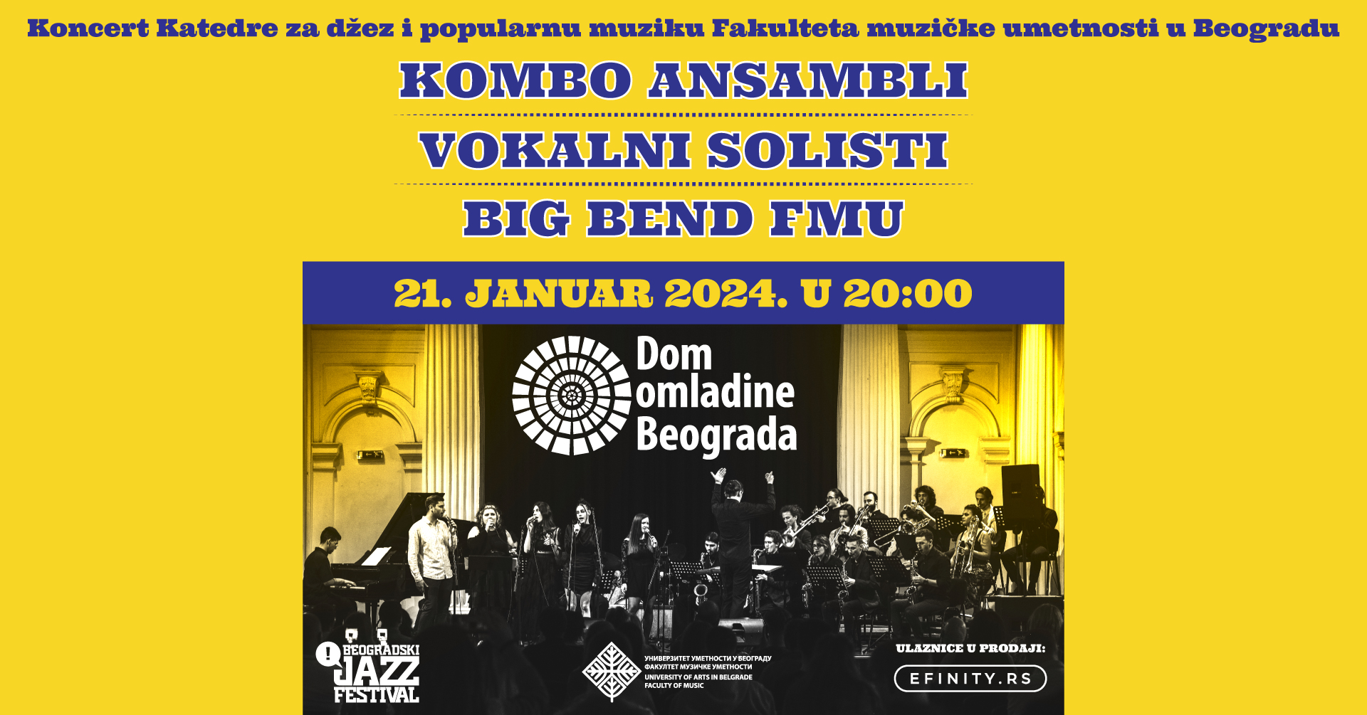 Nove džez nade: Koncert studenata FMU // Dom omladine Beograda