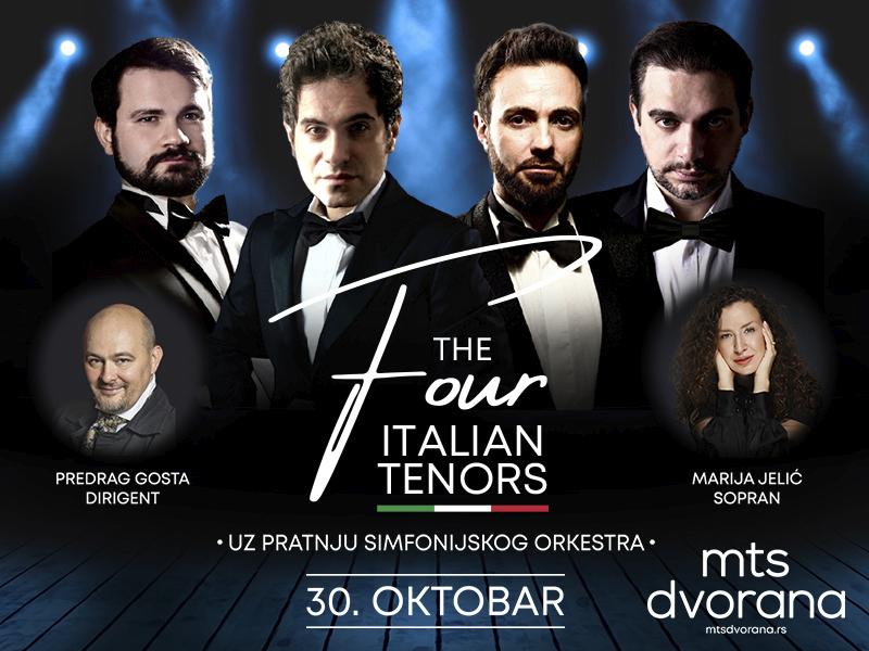 Četiri italijanska tenora // mts Dvorana // 30.10.