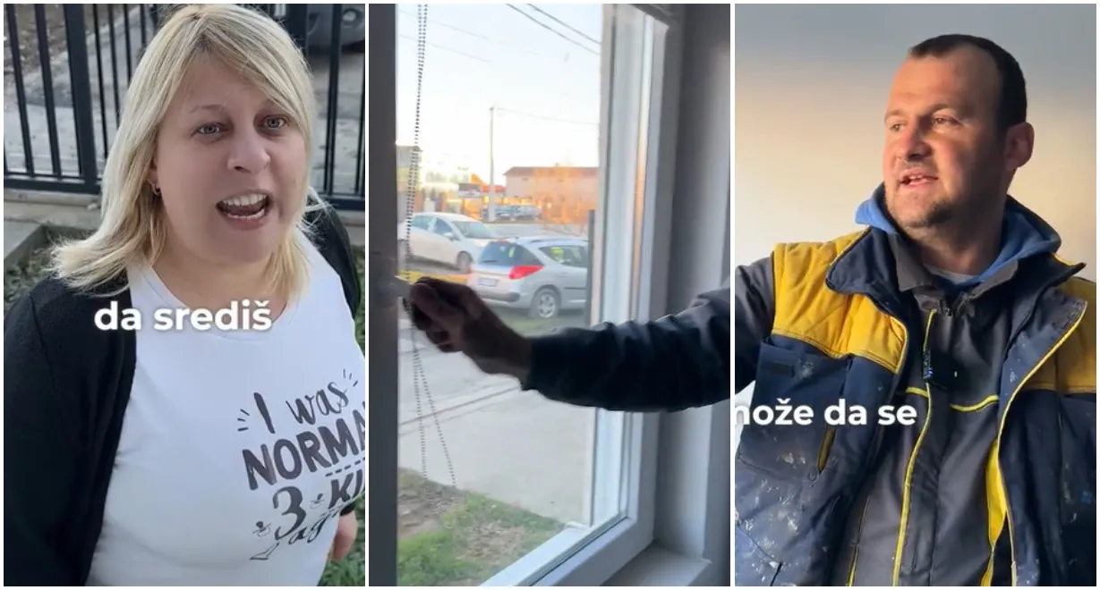 Dok ceo region priča o reklami stolarije Stanišić, niko nije primetio natpis na majici ove žene: "Novi nivo marketinga"