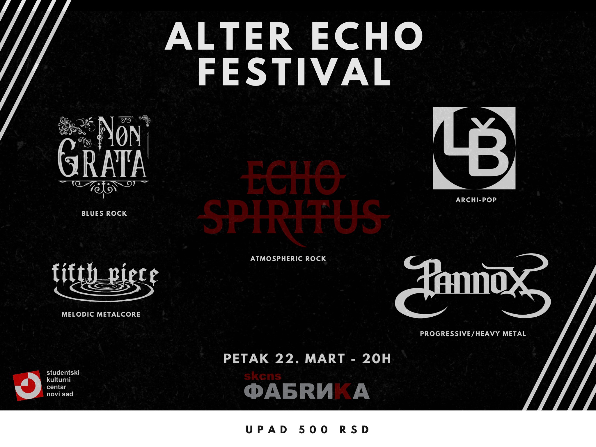 Alter Echo Festival // SKCNS Fabrika // 22.03.