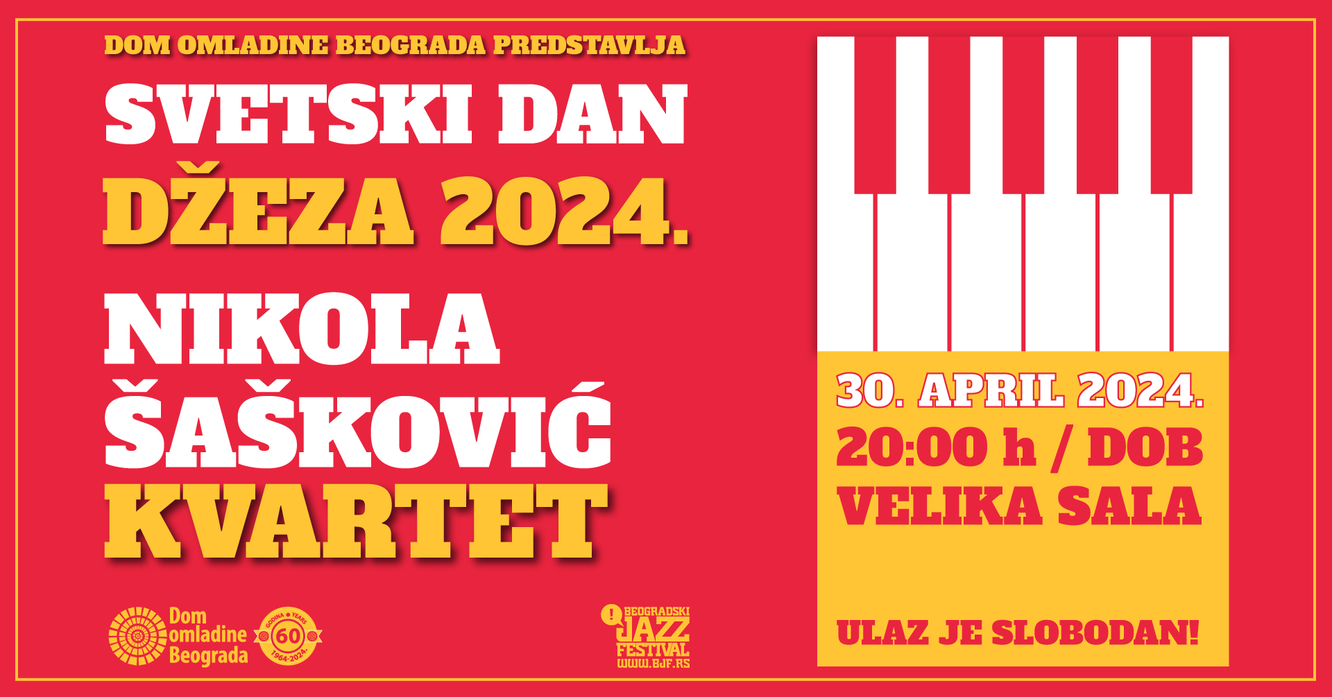 Svetski dan džeza: Nijola Šašković Kvartet