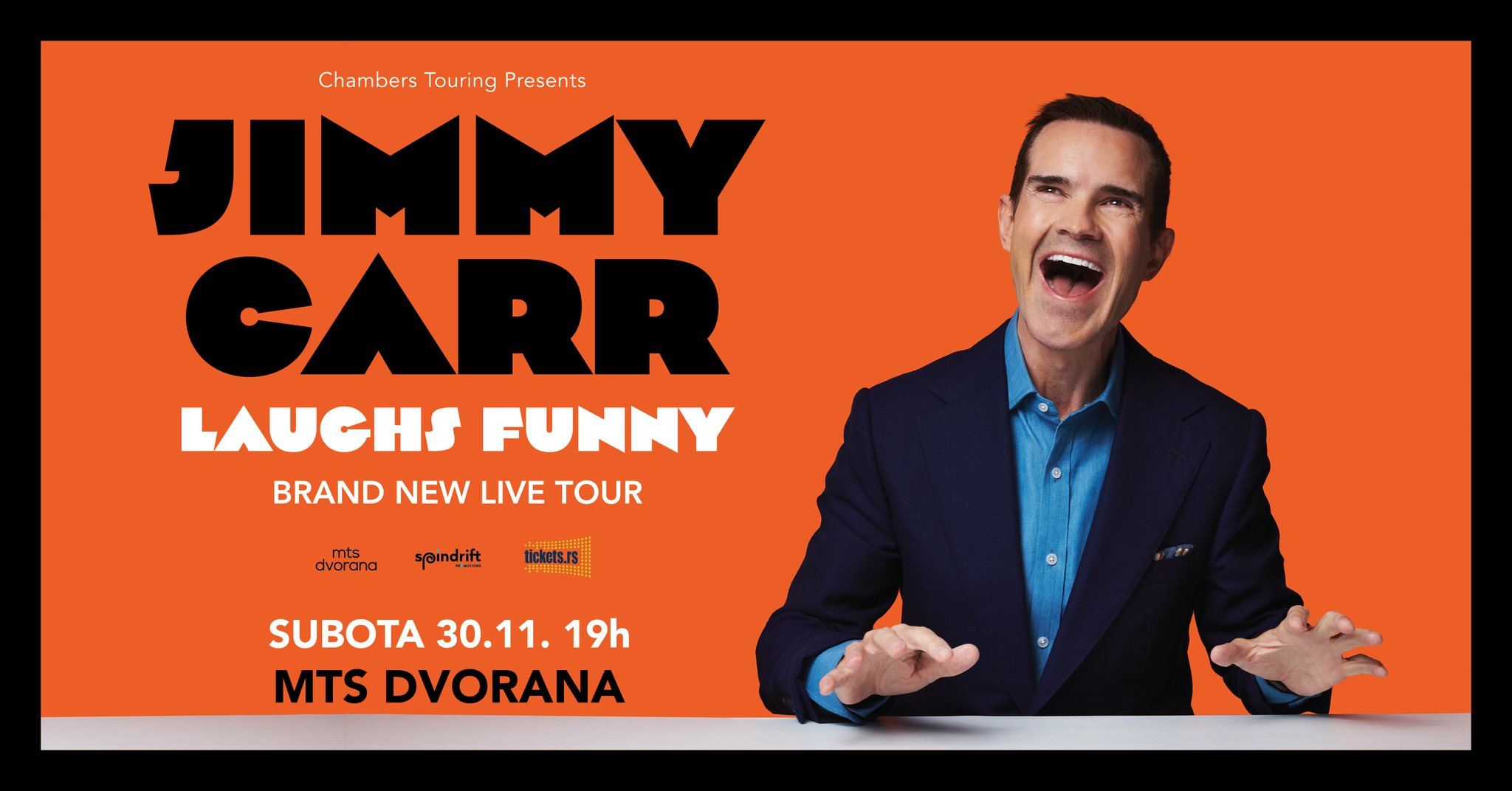 Jimmy Carr - Laughs Funny // mts Dvorana // 30.11.