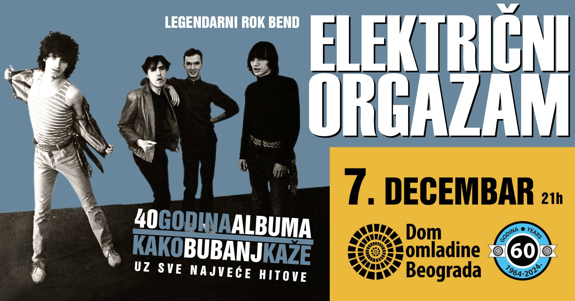 Električni orgazam // Dom omladine Beograda // 07.12.