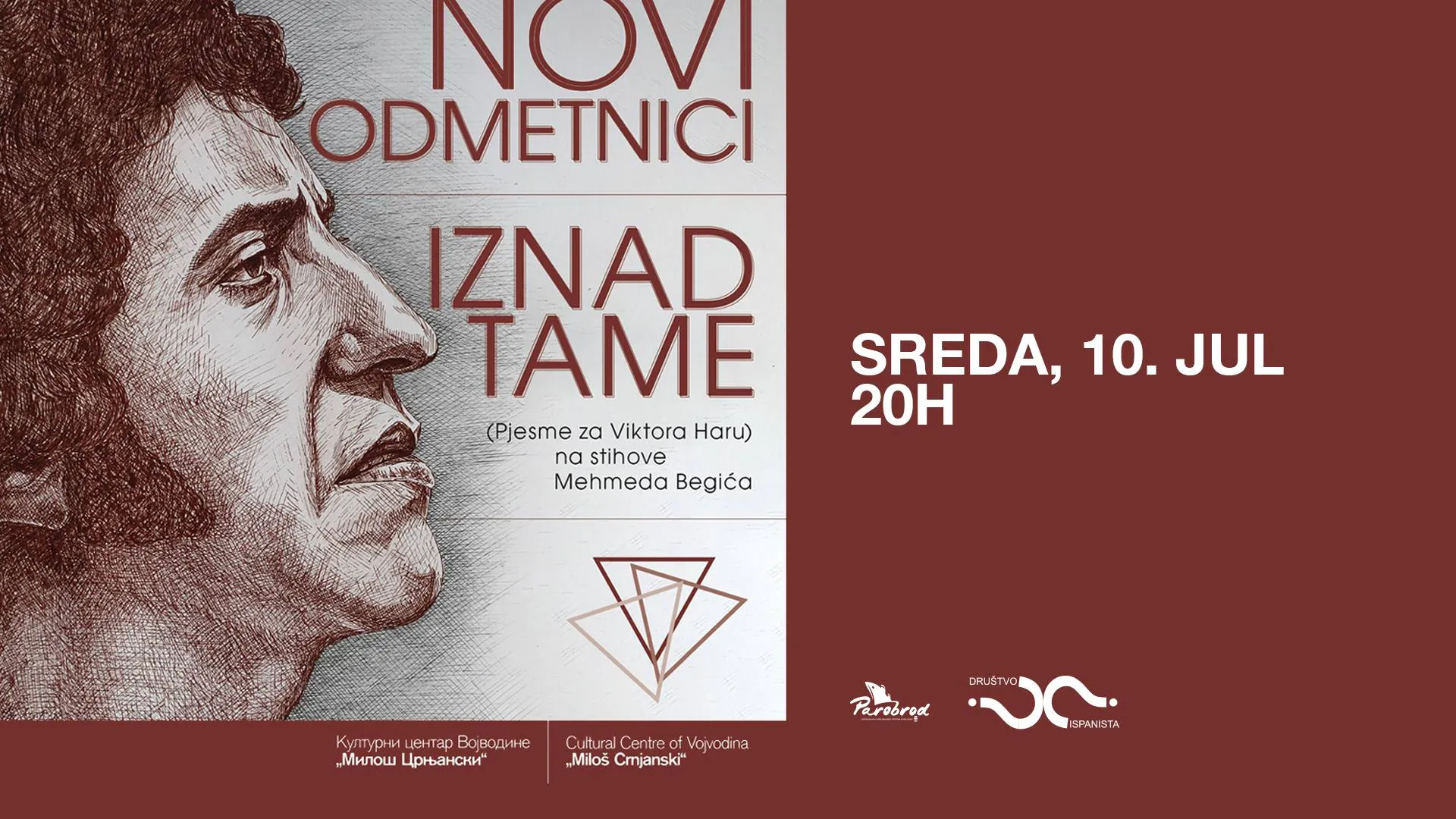 Promocija albuma "Iznad tame (Pjesme za Viktora Haru)" // UK Parobrod // 10.07.
