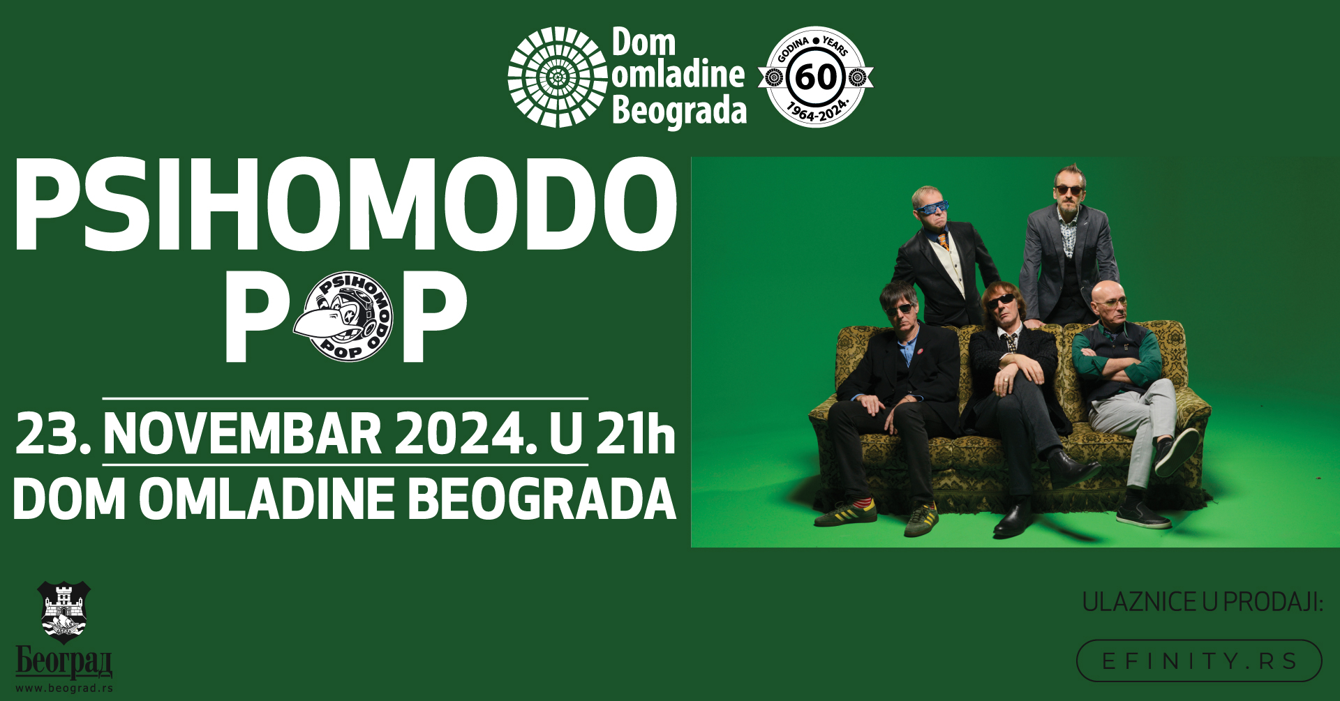 Psihomodo pop // Dom omladine Beograda // 23.11.