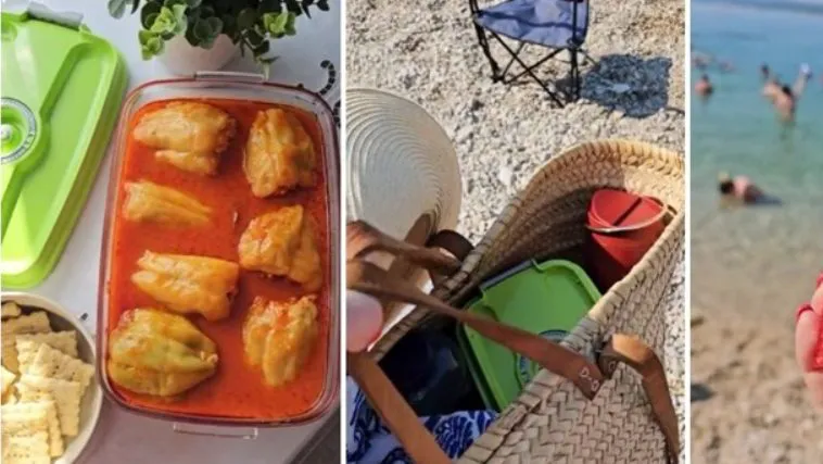 Melita je pokazala hranu koju je ponela na more i pokrenula raspravu: "A di je pašteta i paradajz?"