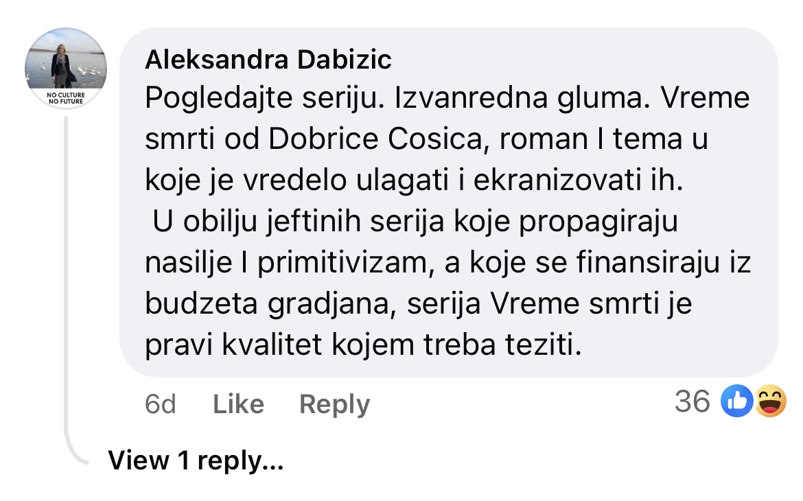 Izuzetni rezultati gledanosti serije „Vreme smrti“, TV Nova ispred konkurencije