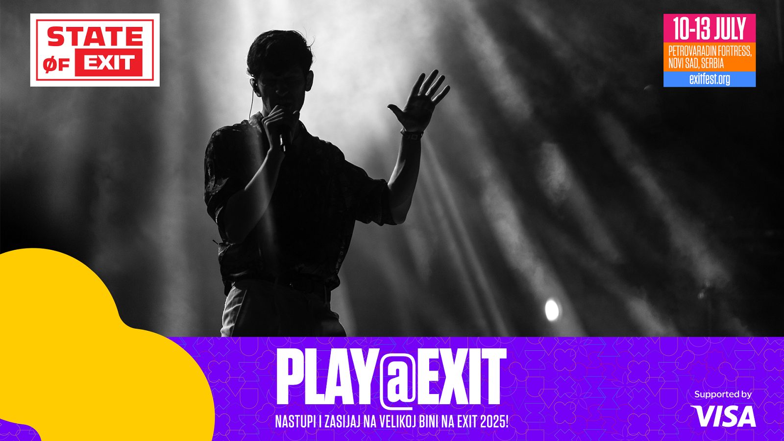 Prijavi se na Play @ EXIT konkurs i zasviraj na 25. izdanju EXIT festivala