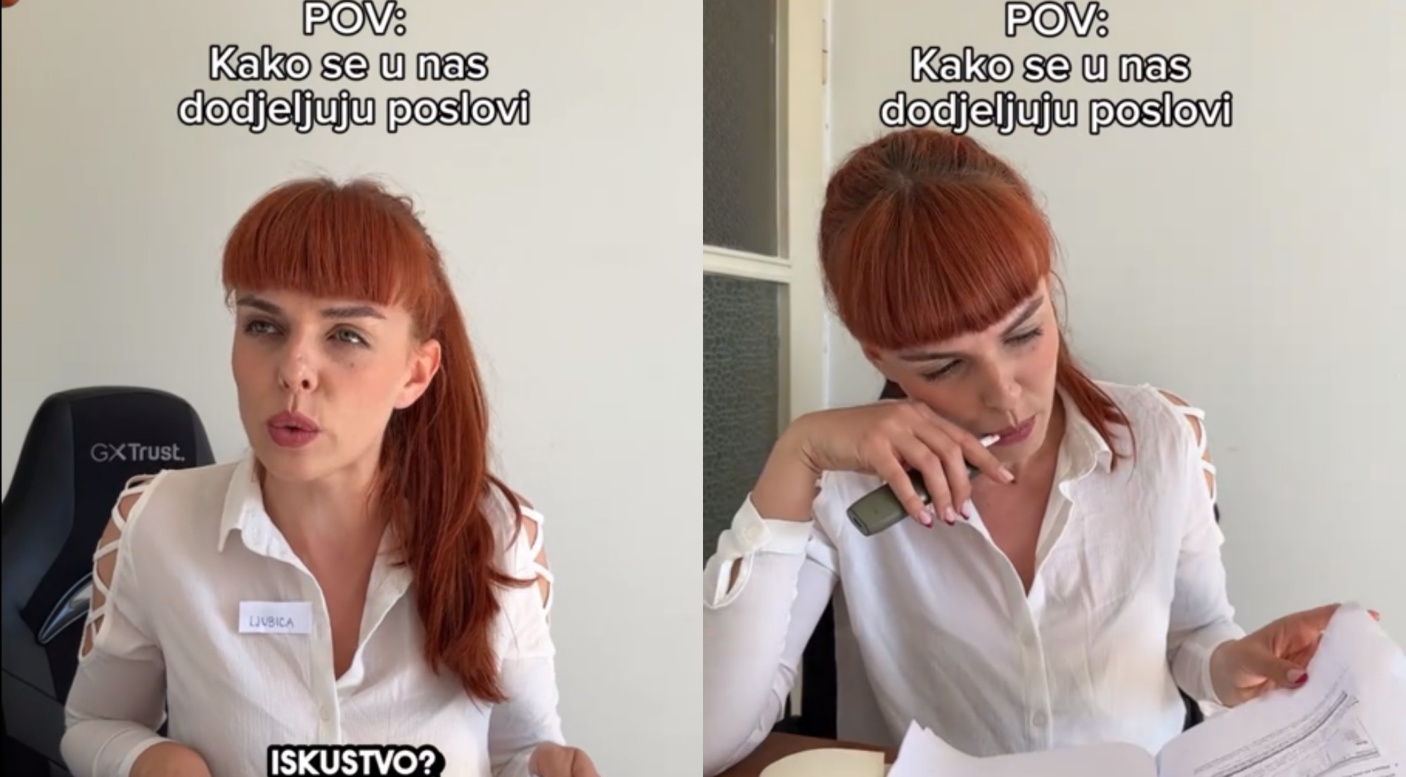 "A ja mislio ovako samo u Srbiji": Hrvatica snimila video kako izgleda razgovor za posao i ne znamo da l' da se smejemo ili plačemo