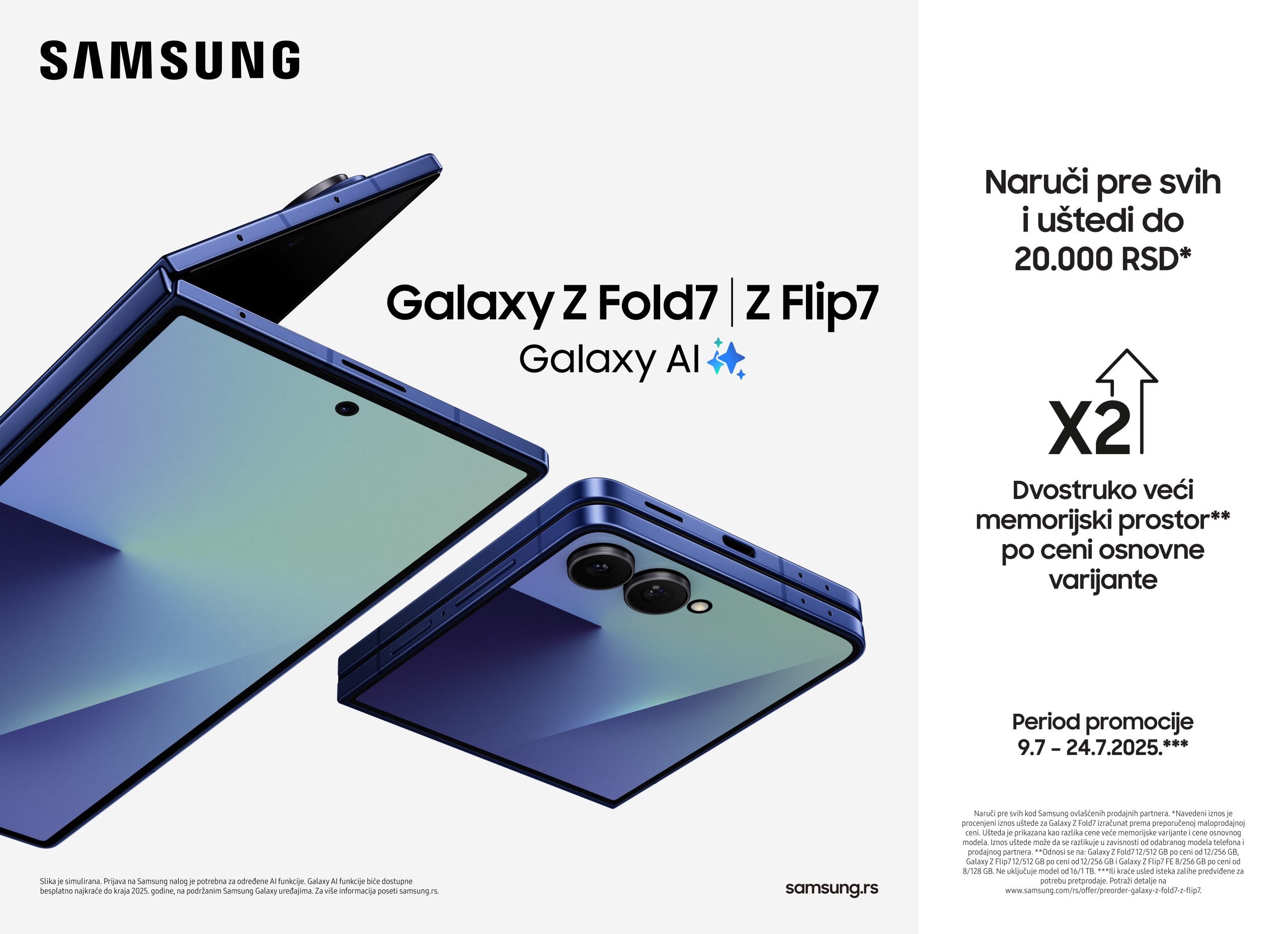 Galaxy Z Flip7 i Galaxy Watch8 su od ovog leta tvoji sigurni partneri u izslascima, poslu i treninzima