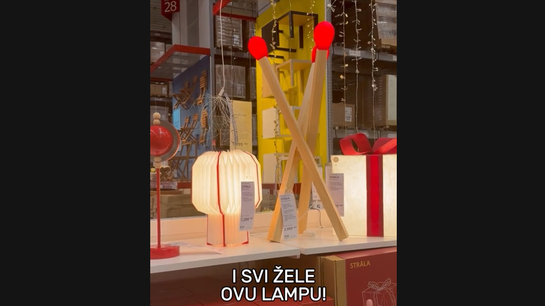 Neobična Ikea lampa preko noći postala viralni hit! Ljudi misle da je šala, proverili smo zašto je svi žele