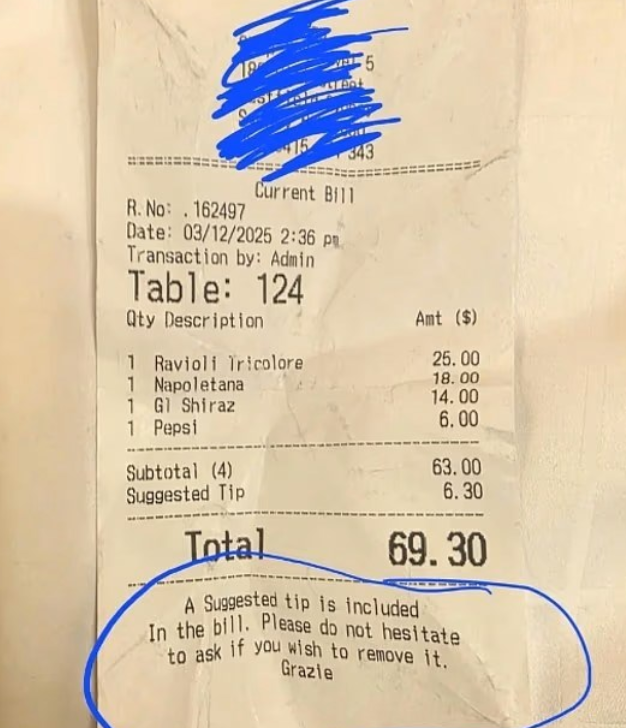 Nakon ručka na računu ih je dočekalo iznenađenje- neprijatno