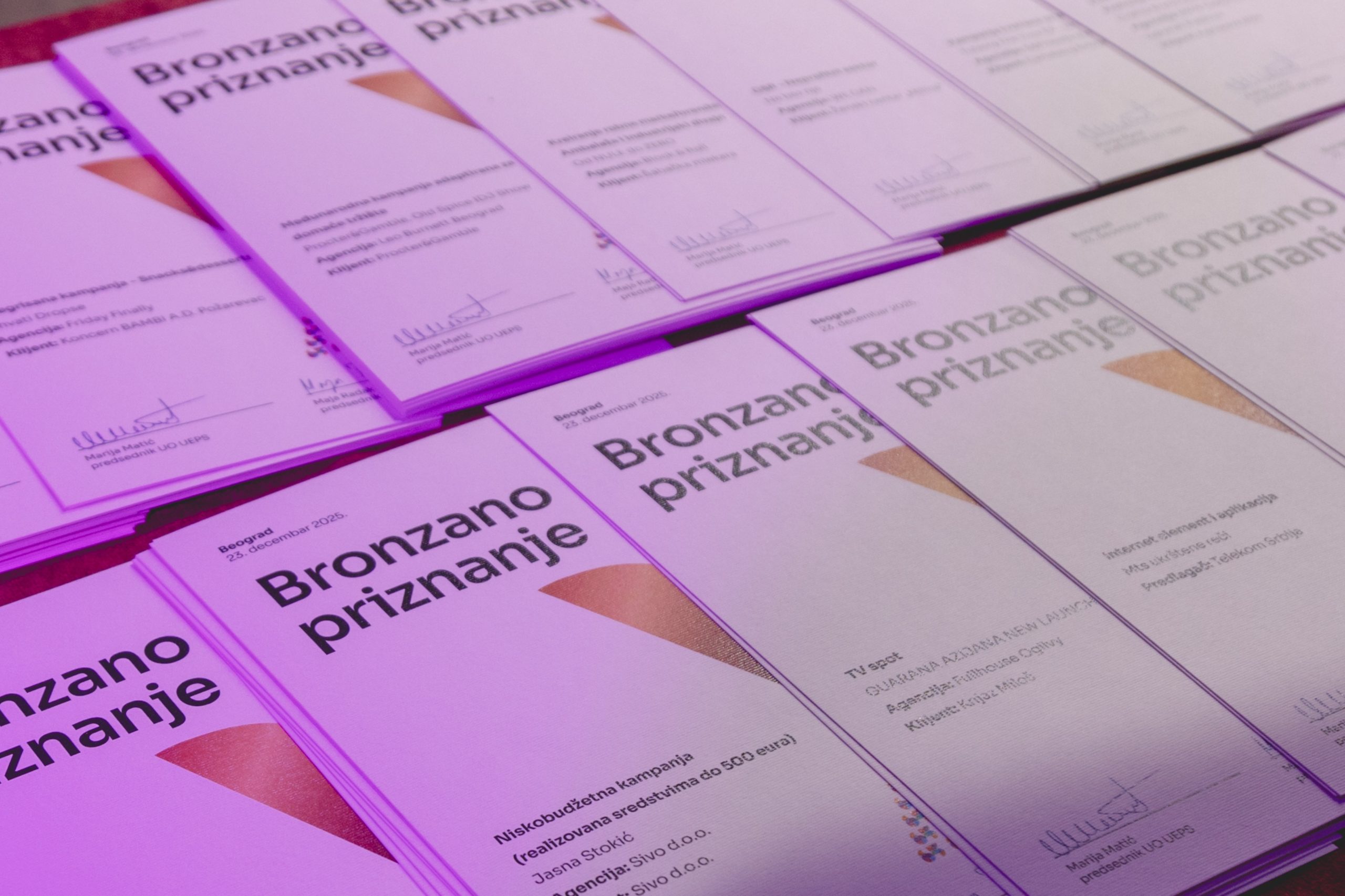 Proglašeni dobitnici UEPS priznanja za 2025 - 65 godina mladi