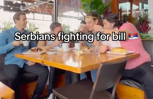Stigao je račun i nastao haos: TikTok koji savršeno opisuje Srbe u restoranu