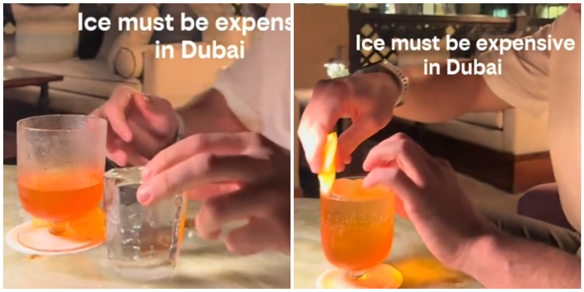 Platio koktel u Dubaiju, a dobio čašu punu leda: „Ovde nema pića“ Platio koktel u Dubaiju, a dobio čašu punu leda: „Ovde nema pića“