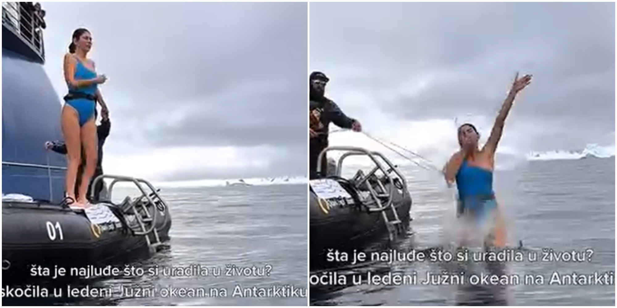 “Ovo je verovatno najluđa stvar koju sam u životu uradila”: Jovana je skočila u ledeni okean na Antartiku i doživela nezaboravno iskustvo "Ovo je verovatno najluđa stvar koju sam u životu uradila": Jovana je skočila u ledeni okean na Antartiku i doživela nezaboravno iskustvo