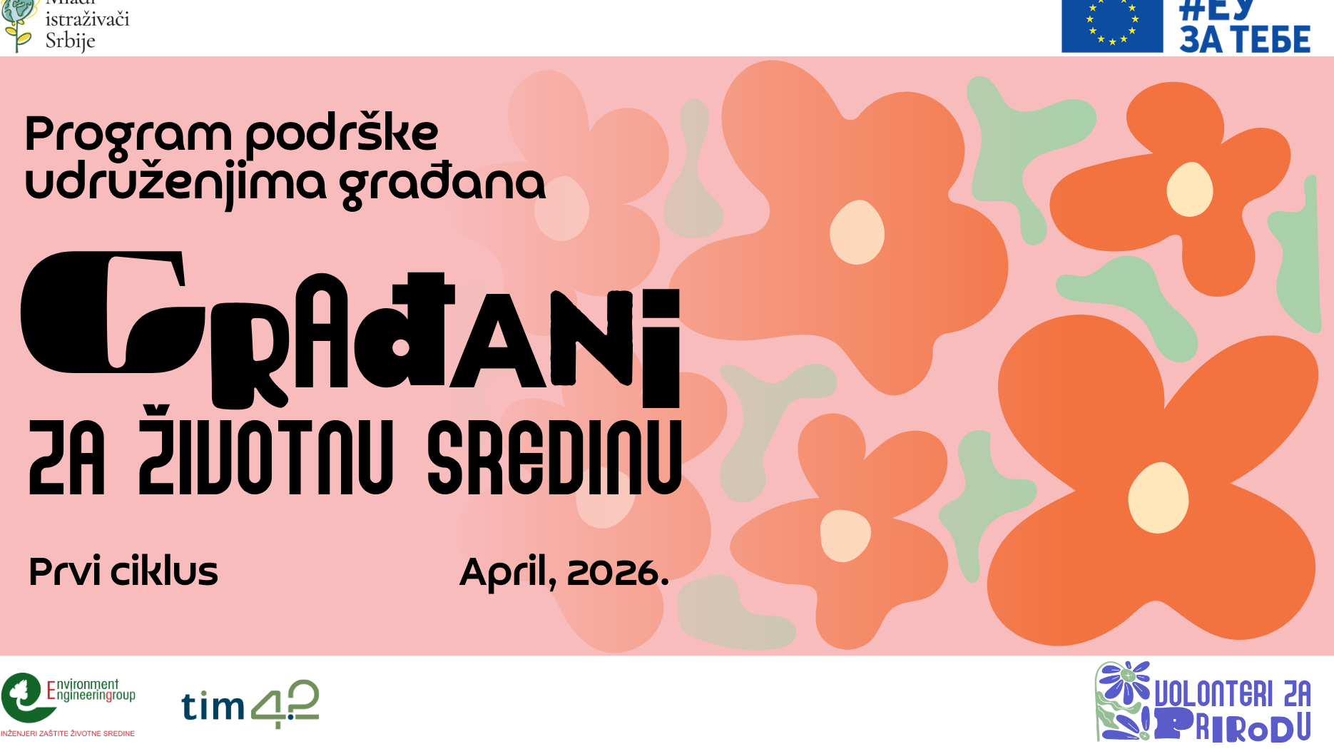 Pokrenut prvi ciklus programa podrške „Građani za životnu sredinu“