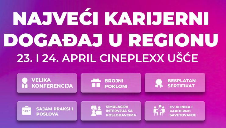 Najveći karijerni događaj za mlade u regionu 12. Belgrade Youth Fair – održaće se 23. i 24. aprila