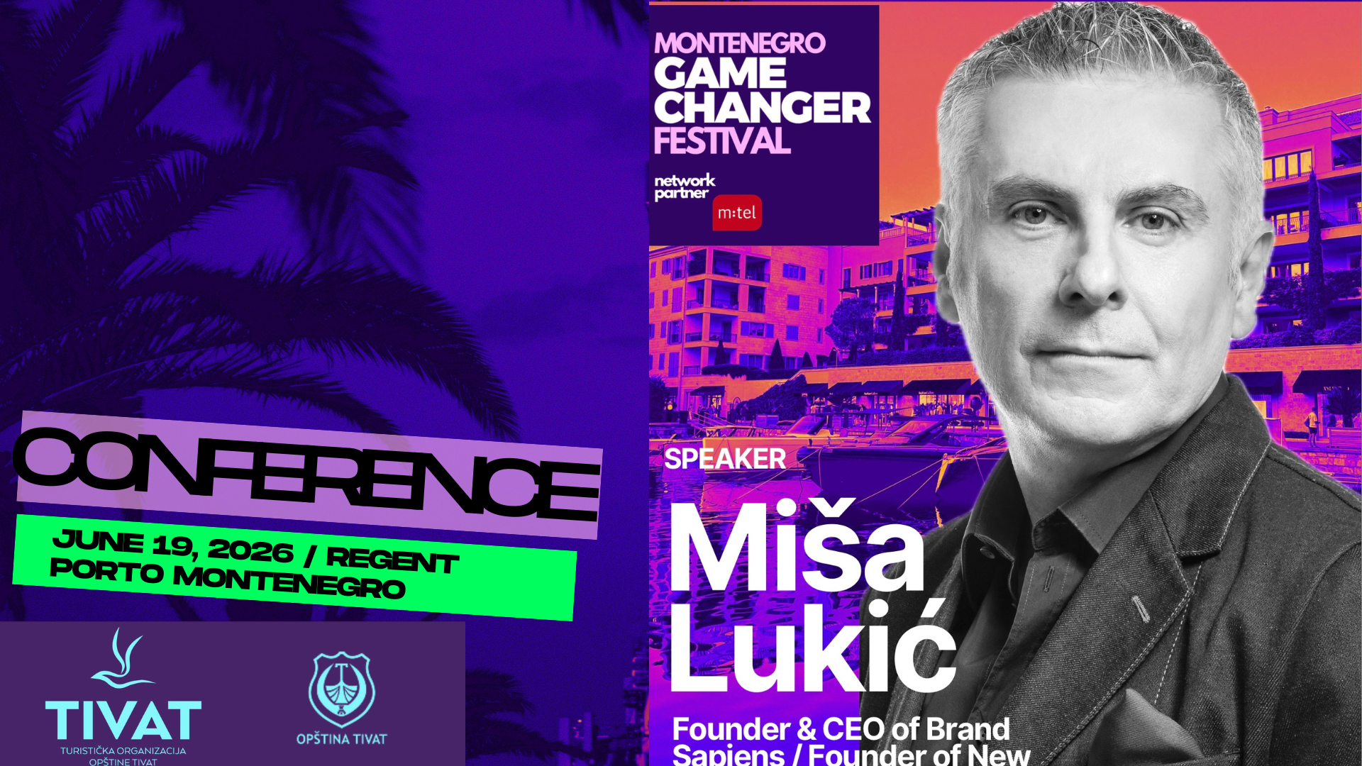 Samo još sedam dana do Game Changer Montenegro Festivala: Evropa, veštačka inteligencija, luksuzni turizam i nova ekonomija stižu u Tivat 3 Samo još sedam dana do Game Changer Montenegro Festivala: Evropa, veštačka inteligencija, luksuzni turizam i nova ekonomija stižu u Tivat